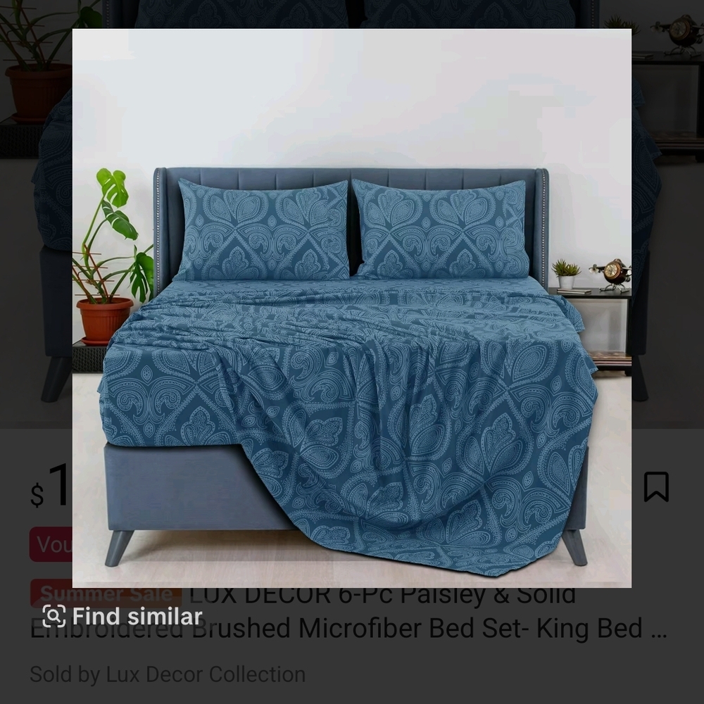 Lux Blue Sheet Set Elegant Textured Design